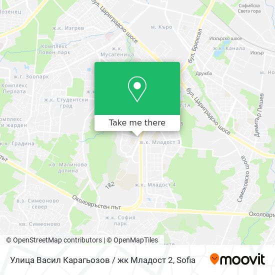 Улица Васил Карагьозов / жк Младост 2 map