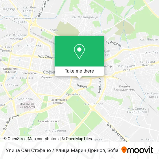 Улица Сан Стефано / Улица Марин Дринов map