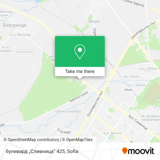 Карта булевард „Сливница“ 425