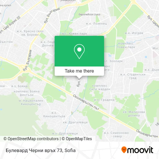 Карта Булевард Черни връх 73
