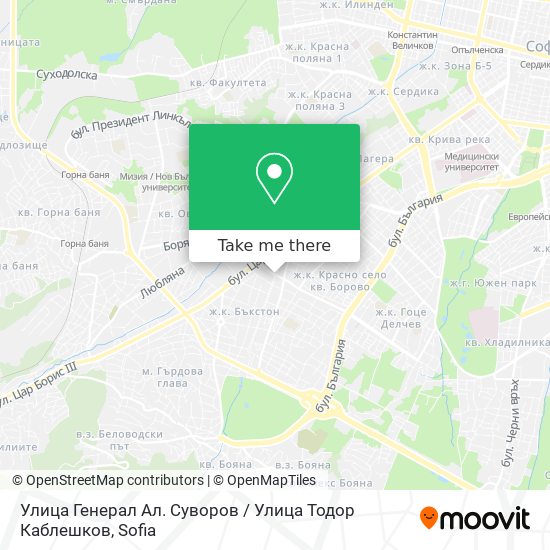 Улица Генерал Ал. Суворов / Улица Тодор Каблешков map