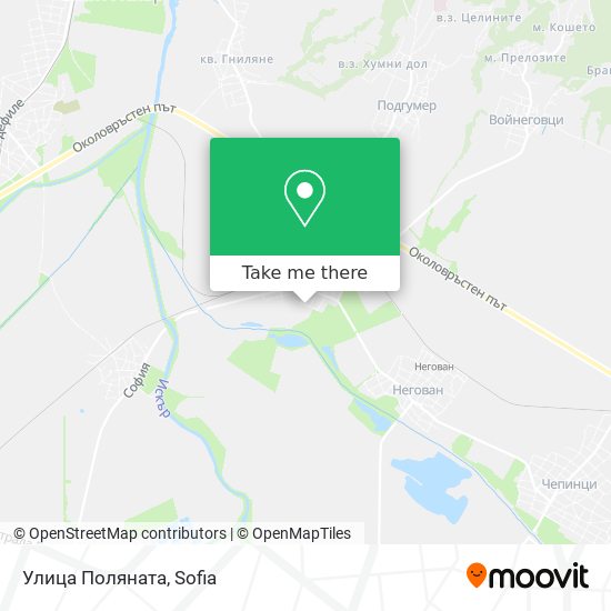 Улица Поляната map
