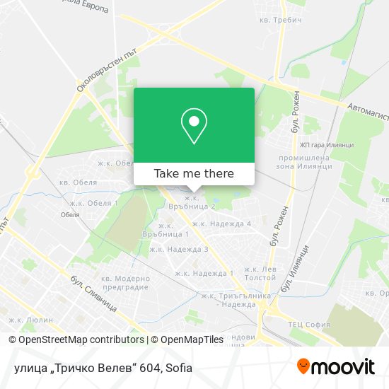 Карта улица „Тричко Велев“ 604