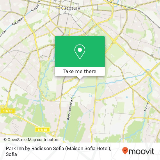 Park Inn by Radisson Sofia (Maison Sofia Hotel) map