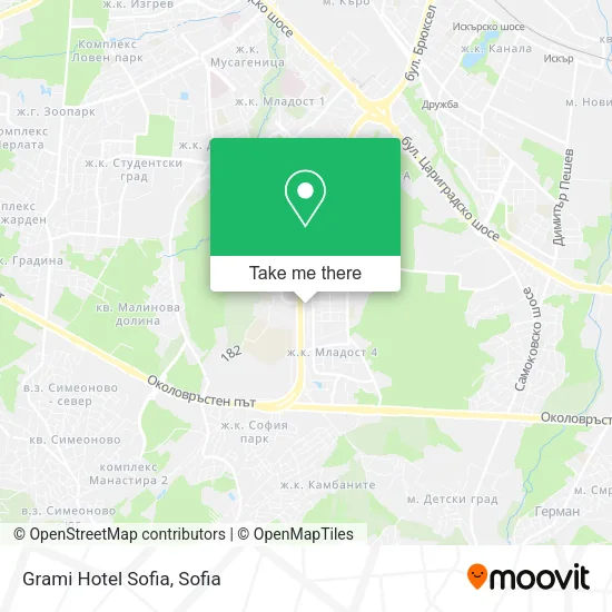 Карта Grami Hotel Sofia