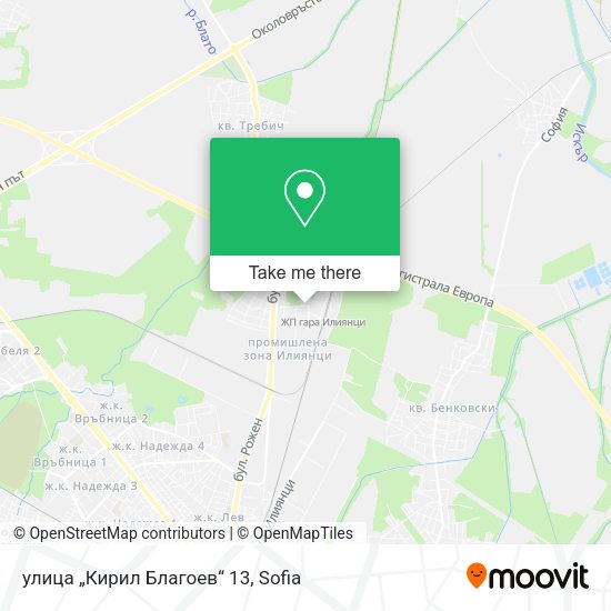 Карта улица „Кирил Благоев“ 13