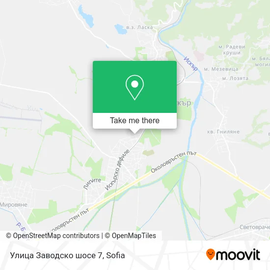 Карта Улица Заводско шосе 7