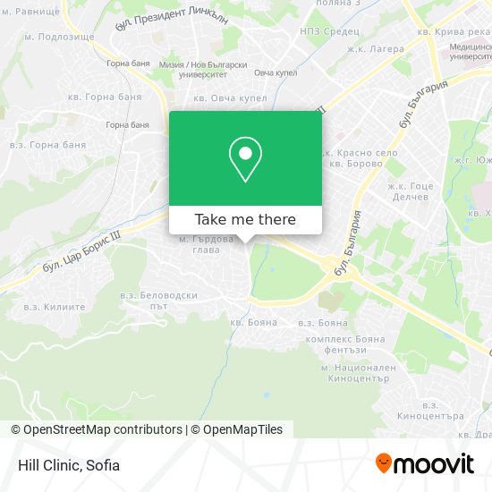 Hill Clinic map