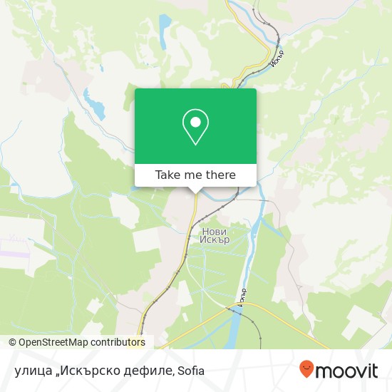 улица „Искърско дефиле map