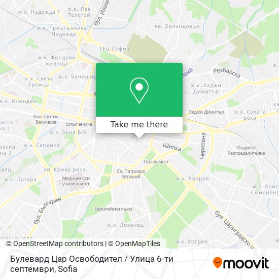 Булевард Цар Освободител / Улица 6-ти септември map