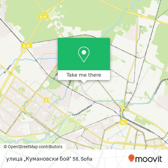 Карта улица „Кумановски бой“ 58