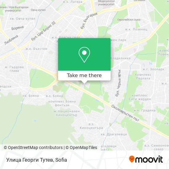 Улица Георги Тутев map