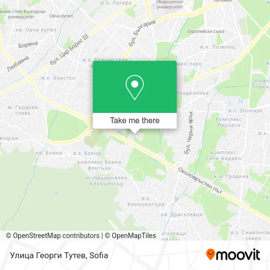 Карта Улица Георги Тутев