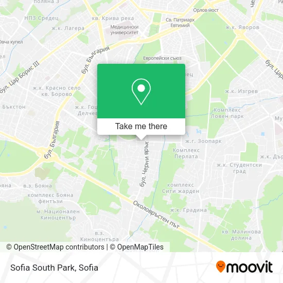 Карта Sofia South Park
