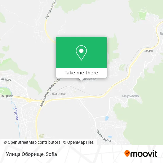 Карта Улица Оборище