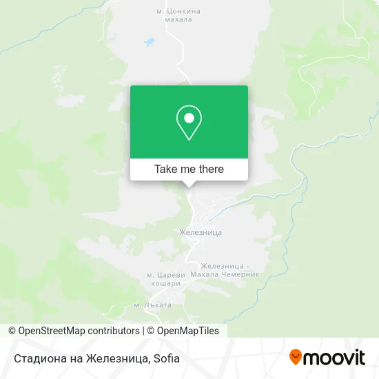 Карта Стадиона на Железница