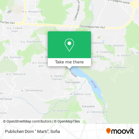 Карта Publichen Dom " Marti"