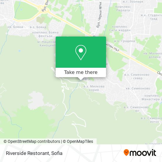 Riverside Restorant map