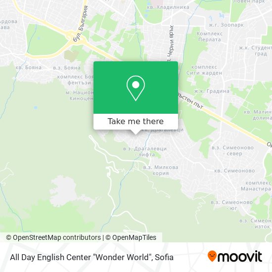 All Day English Center "Wonder World" map