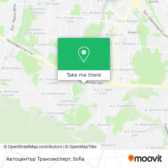 Карта Автоцентър Трансексперт