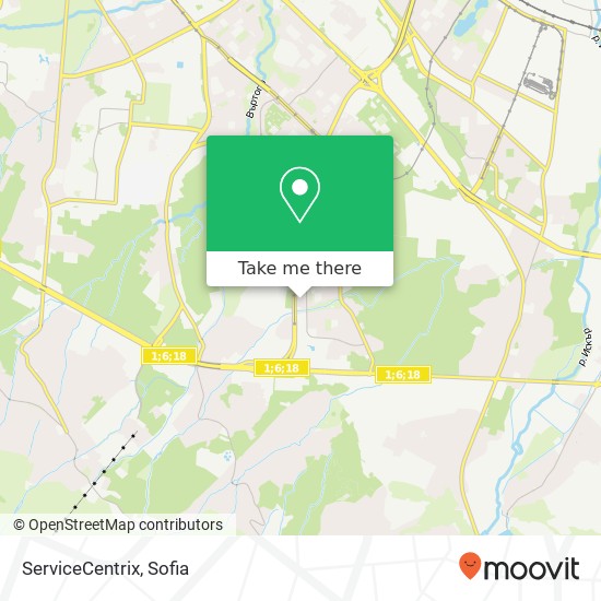ServiceCentrix map
