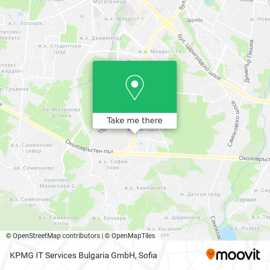 Карта KPMG IT Services Bulgaria GmbH