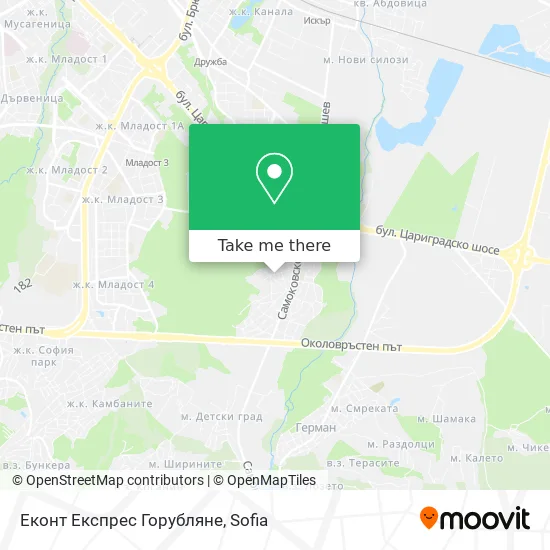 Еконт Експрес Горубляне map
