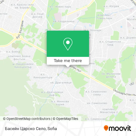 Карта Басейн Царско Село