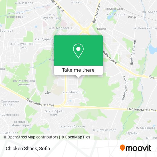 Chicken Shack map