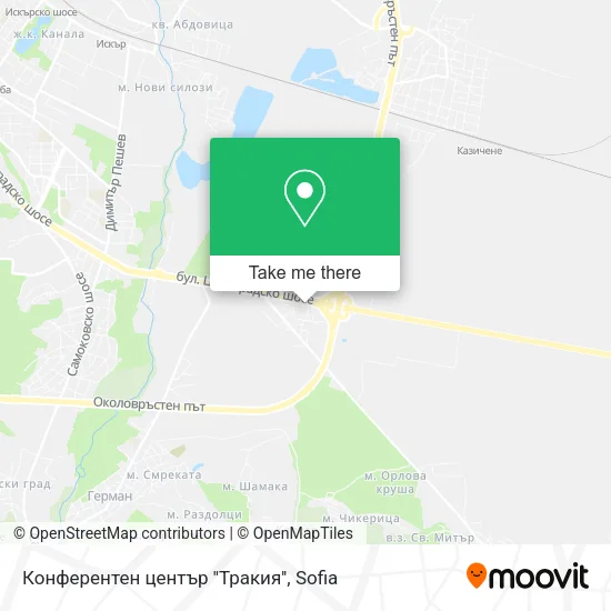 Карта Конферентен център ''Тракия''