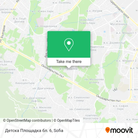 Карта Детска Площадка бл. 6