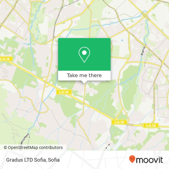 Gradus LTD Sofia map
