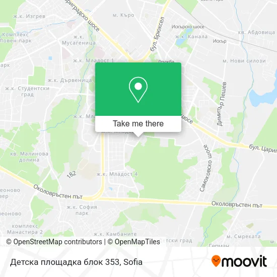 Карта Детска площадка блок 353