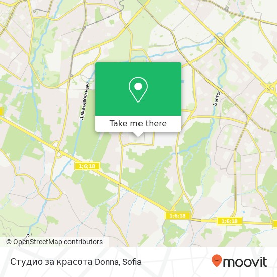 Студио за красота Donna map