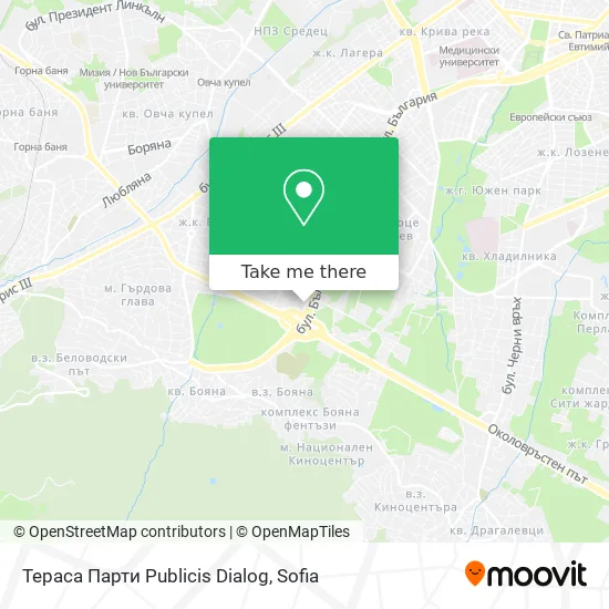 Карта Тераса Парти Publicis Dialog