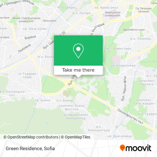 Green Residence map