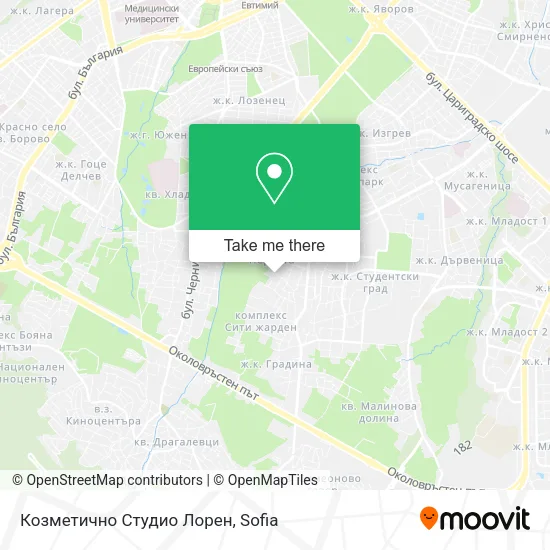 Карта Козметично Студио Лорен