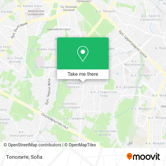 Карта Тополите