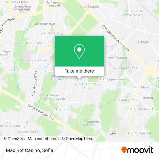 Карта Max Bet Casino