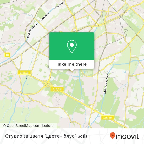 Студио за цветя "Цветен блус" map