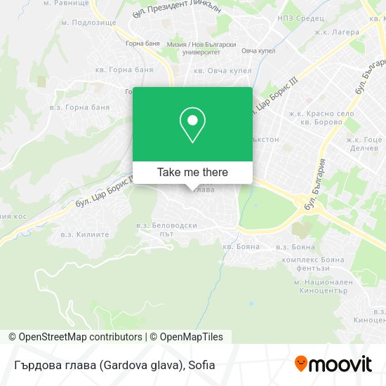 Карта Гърдова глава (Gardova glava)