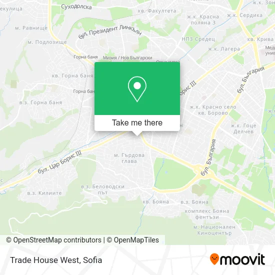 Trade House West map