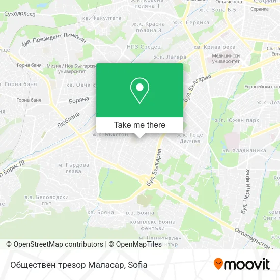 Карта Обществен трезор Маласар