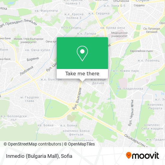 Inmedio (Bulgaria Mall) map