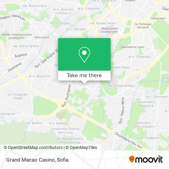 Grand Macao Casino map