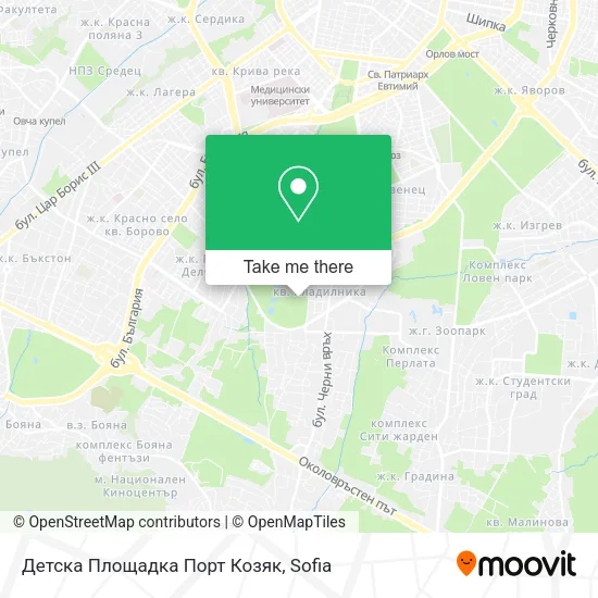 Карта Детска Площадка Порт Козяк