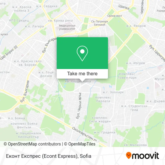 Карта Еконт Експрес (Econt Express)