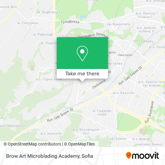 Карта Brow Art Microblading Academy