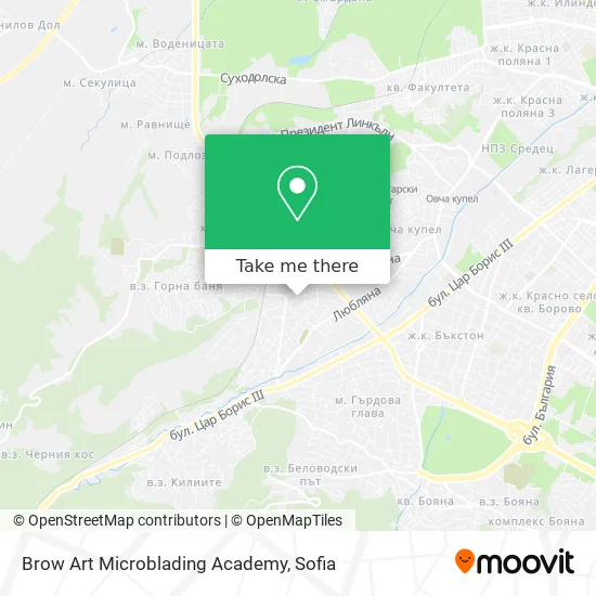 Карта Brow Art Microblading Academy