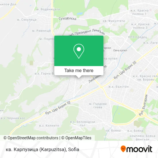 Карта кв. Карпузица (Karpuzitsa)
